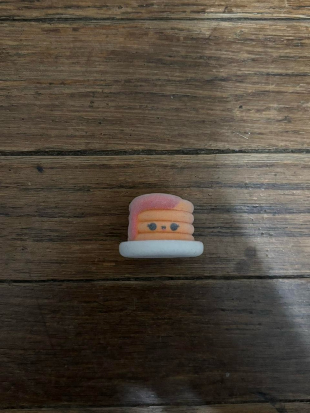 flocked pancake figurine